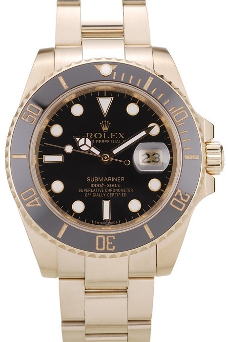 RepTime Watches Rolex Submariner Black Ceramic Bezel Black Dial 98231