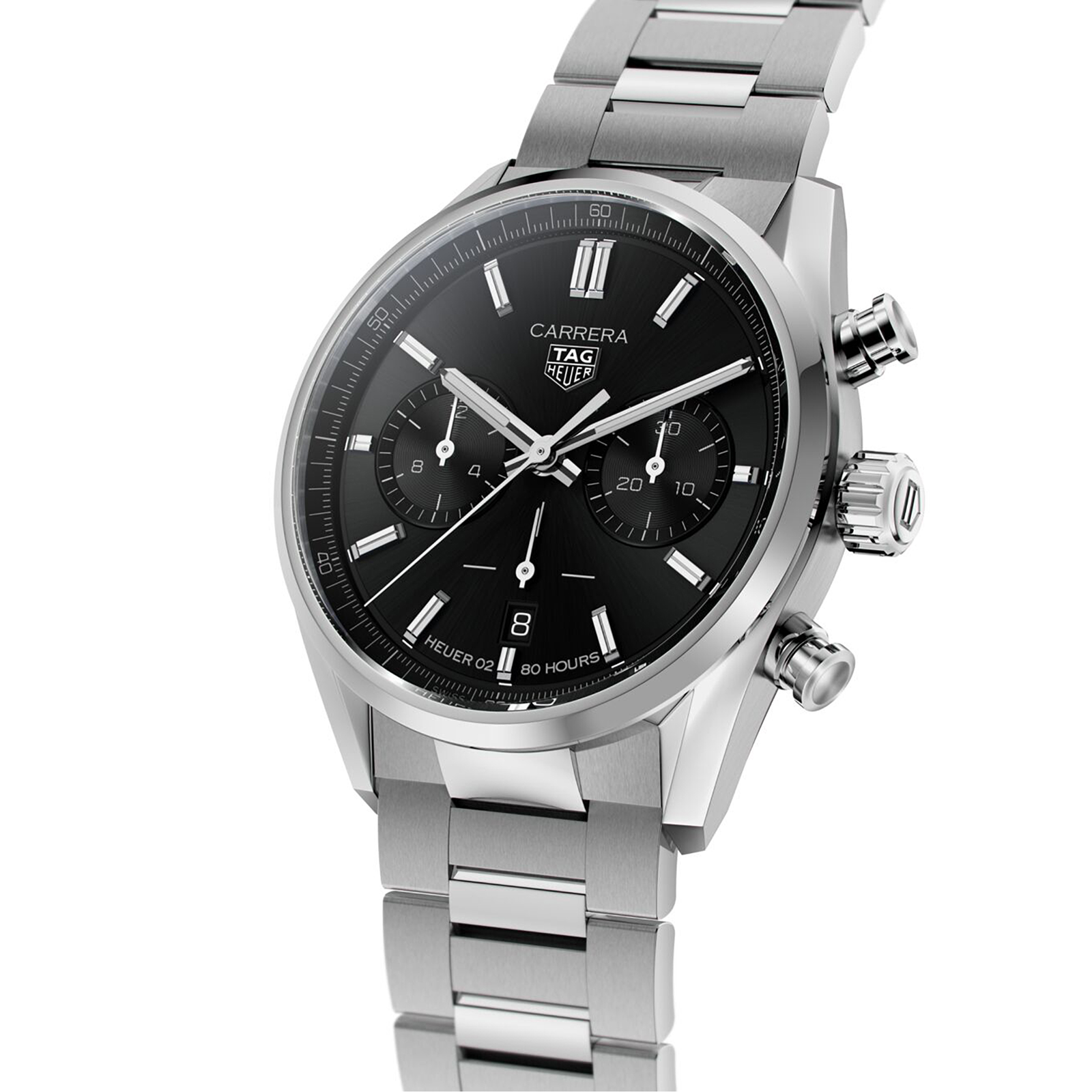 Swiss TAG Heuer Carrera Calibre Heuer 02 Chronograph 42mm Mens Watch CBN2010.BA0642