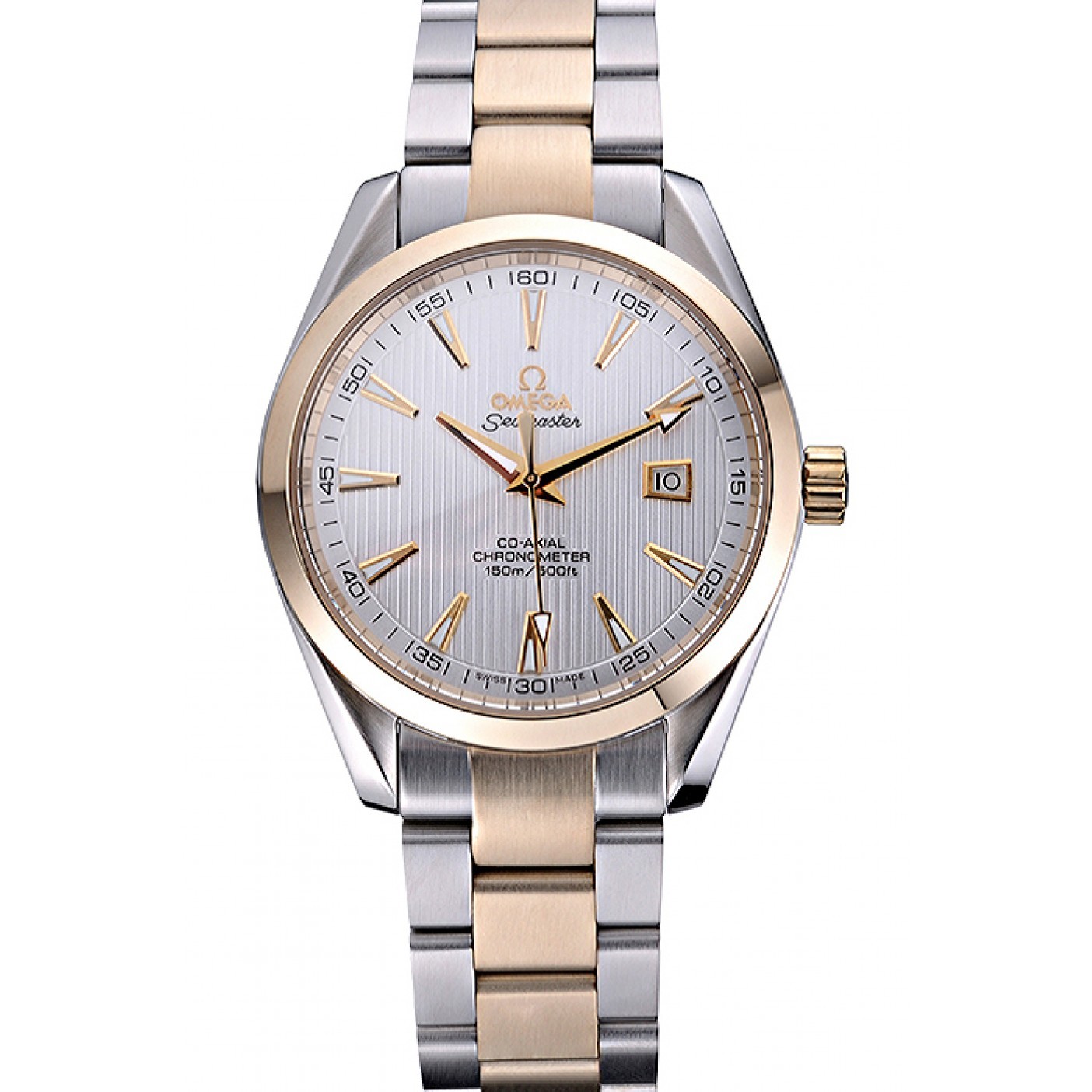 Omega Seamaster White Dial Two Tone 622167