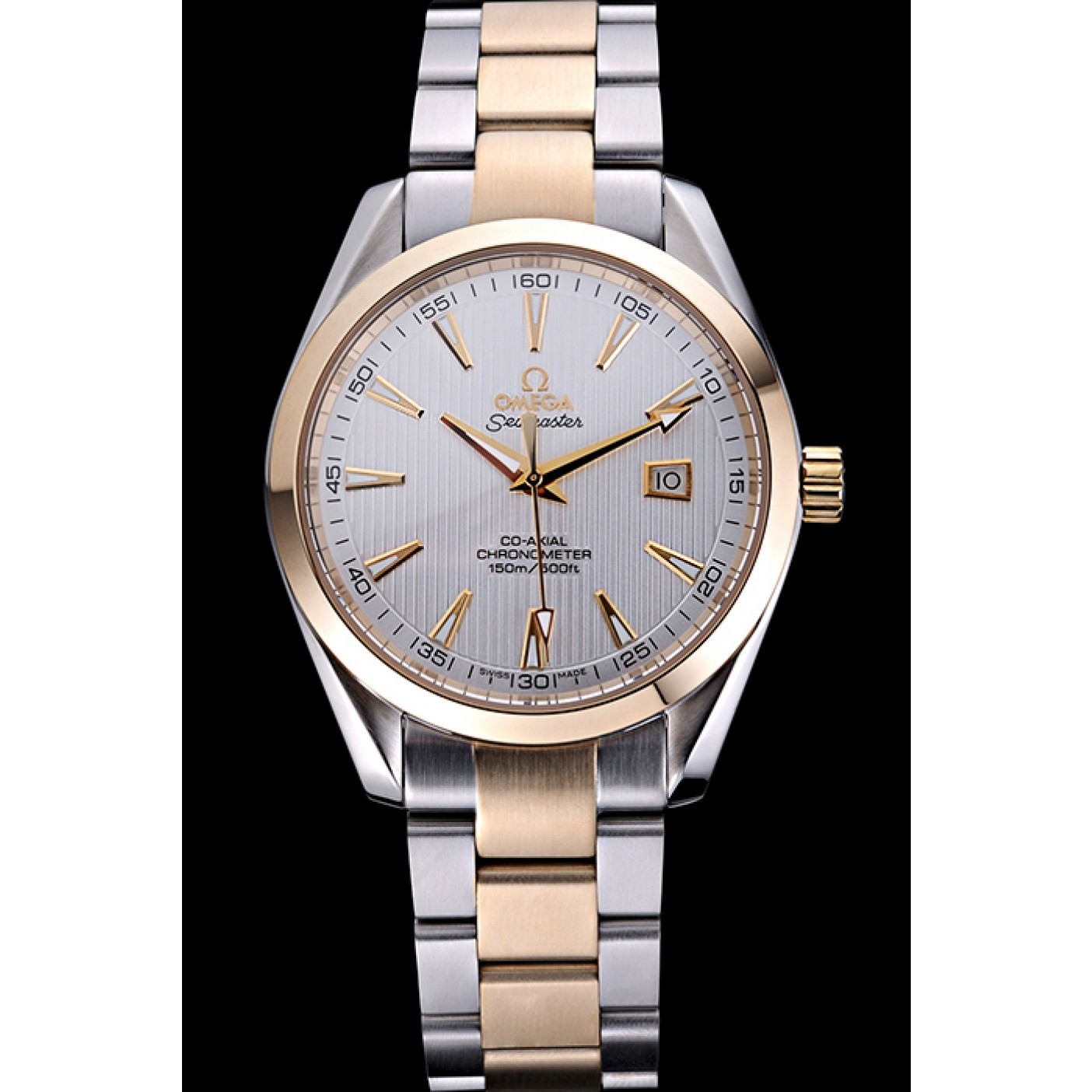 Omega Seamaster White Dial Two Tone 622167