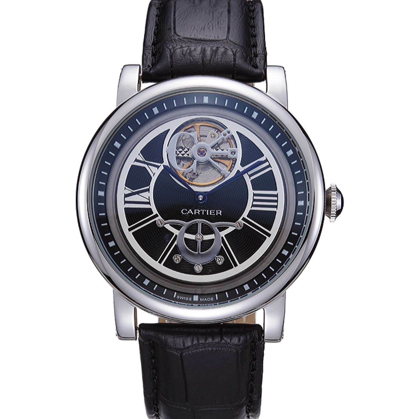 Cartier Rotonde Flying Tourbillon Black Dial 621946