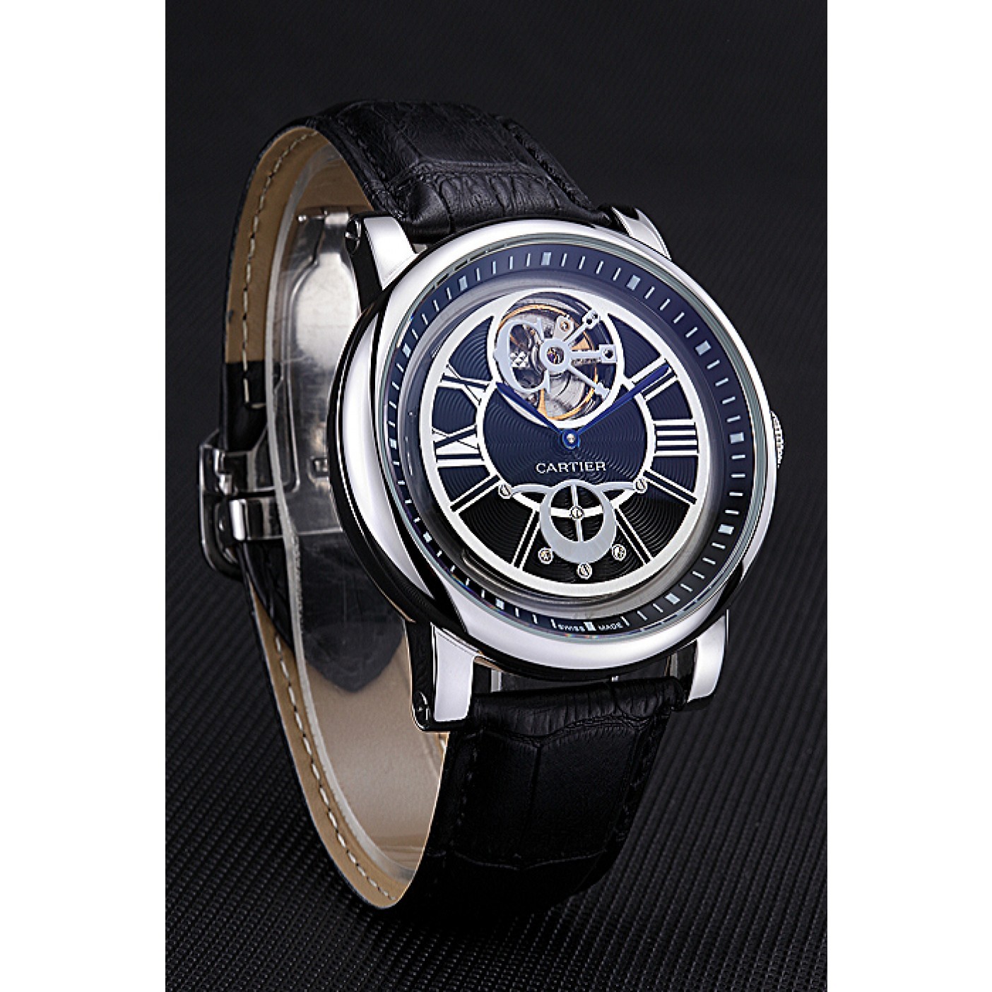 Cartier Rotonde Flying Tourbillon Black Dial 621946