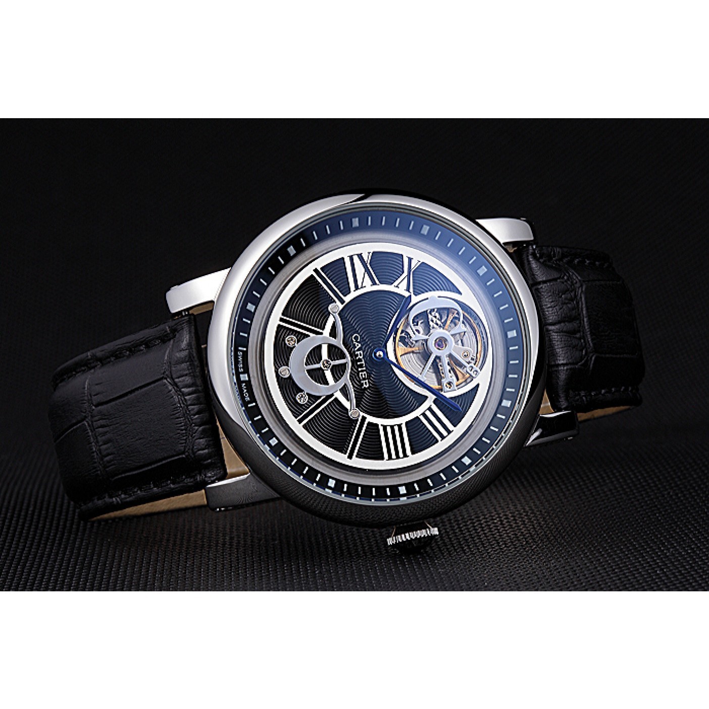 Cartier Rotonde Flying Tourbillon Black Dial 621946