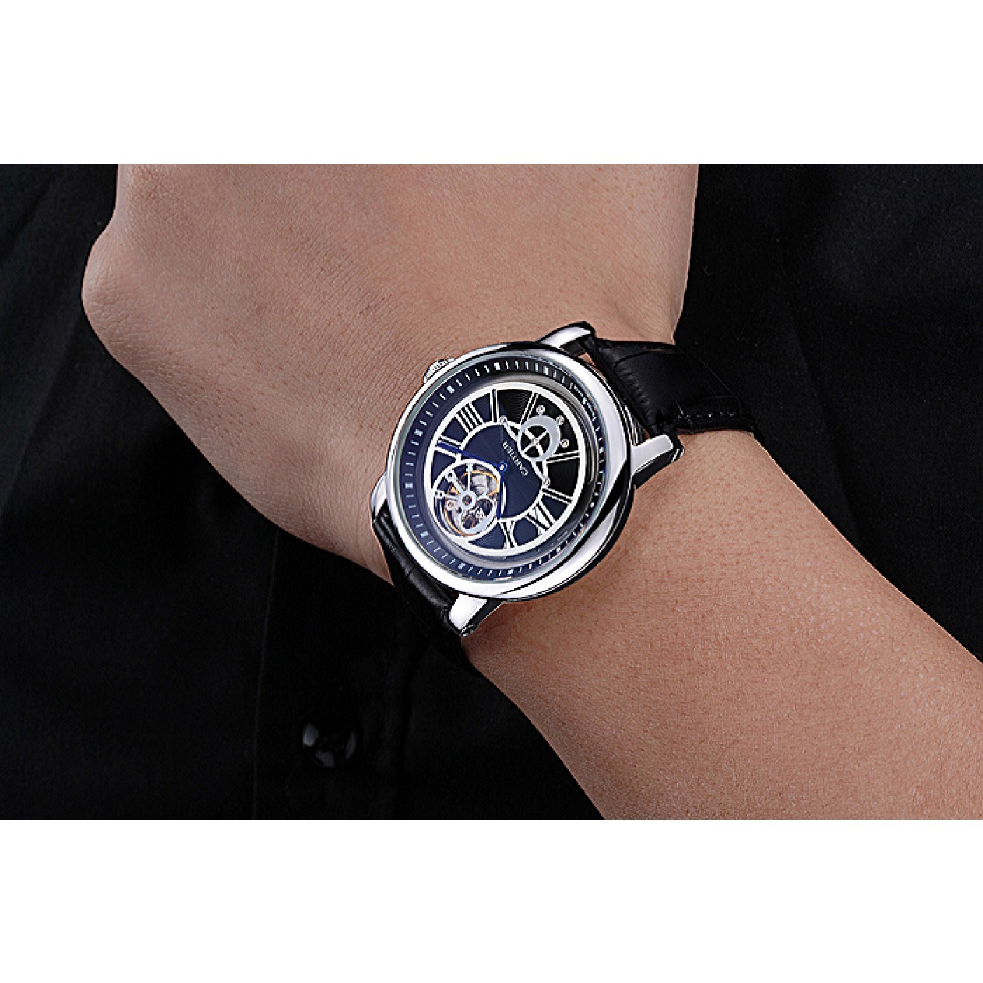 Cartier Rotonde Flying Tourbillon Black Dial 621946