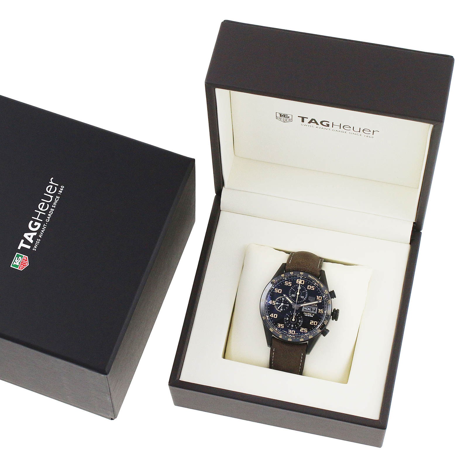 Swiss TAG Heuer Carrera Calibre 16 43mm Mens Watch CV2A84.FC6394