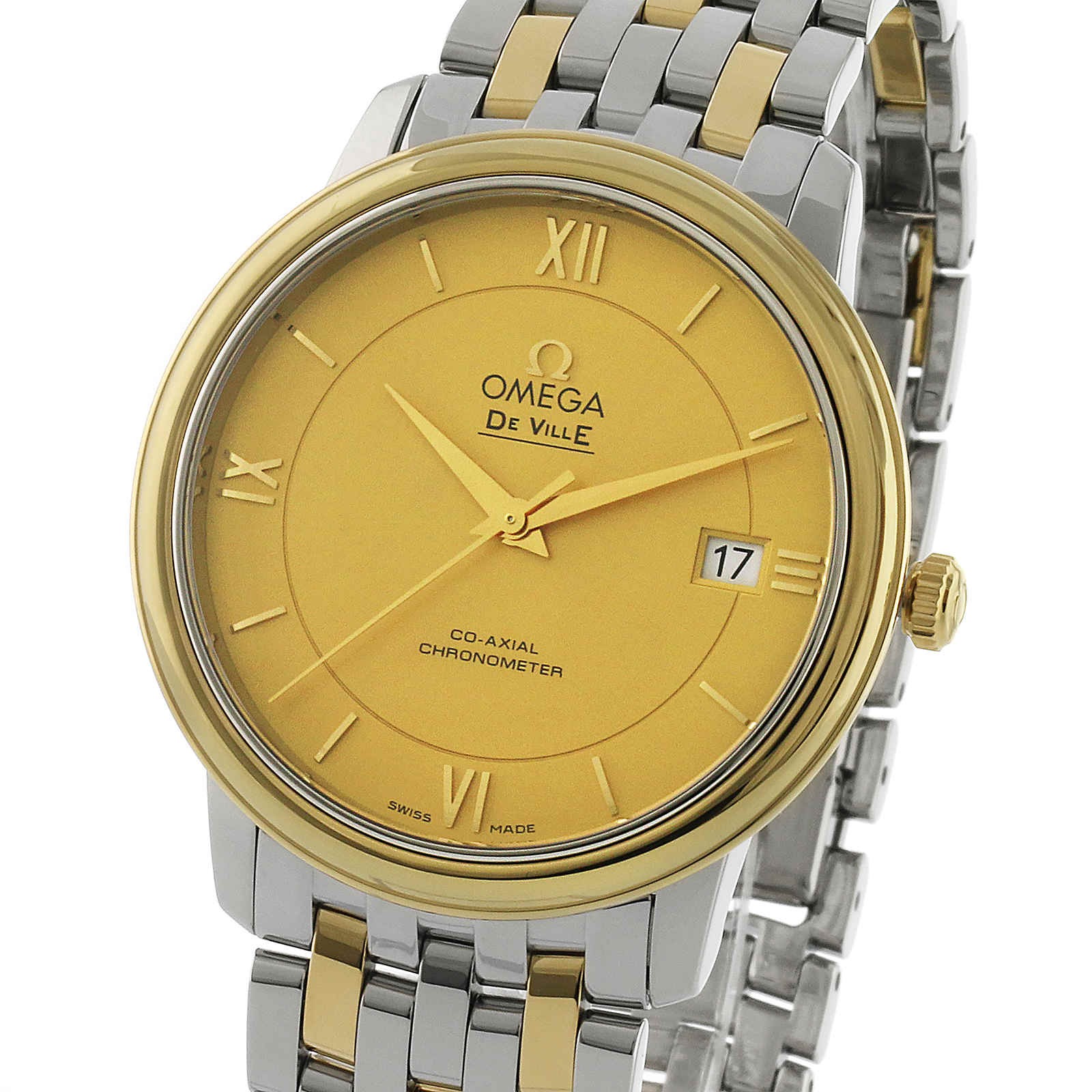 Swiss Omega De Ville Prestige Co-Axial 36.8mm Mens Watch O42420372008001