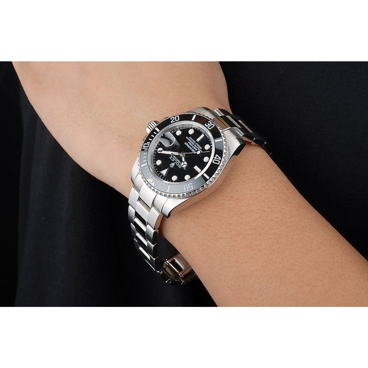 RepTime Watches Rolex Submariner Black Ceramic Bezel Black Dial 98235