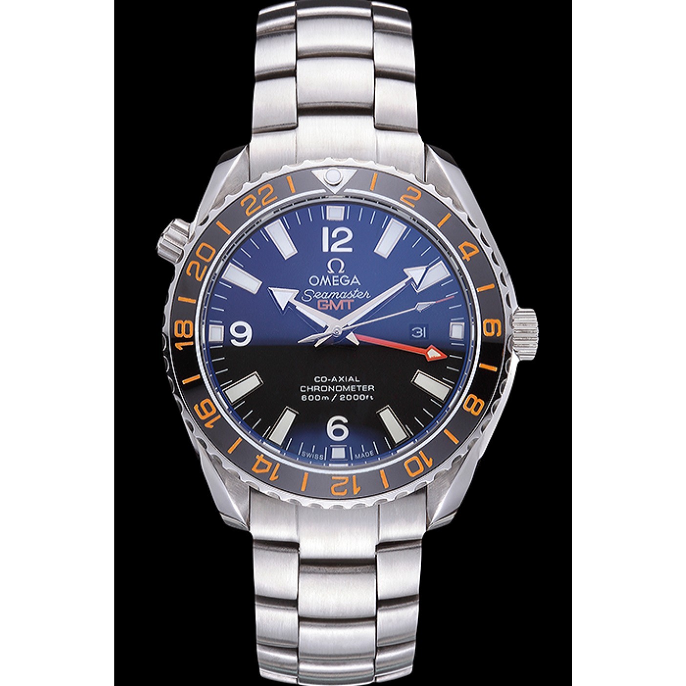 Omega Seamaster Black Dial Stainless Steel Bracelet 622037