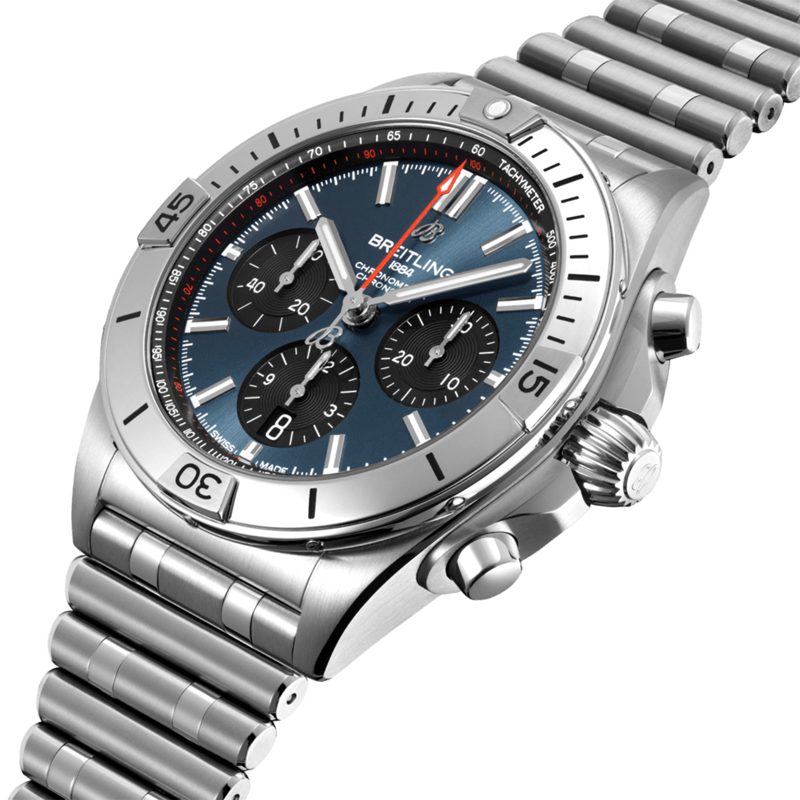 Swiss Breitling Chronomat 42mm Mens Watch AB0134101C1A1