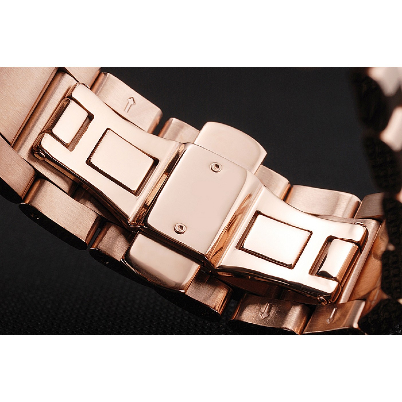 Cheap Cartier Calibre De Cartier Small Seconds White Dial Rose Gold Case And Bracelet