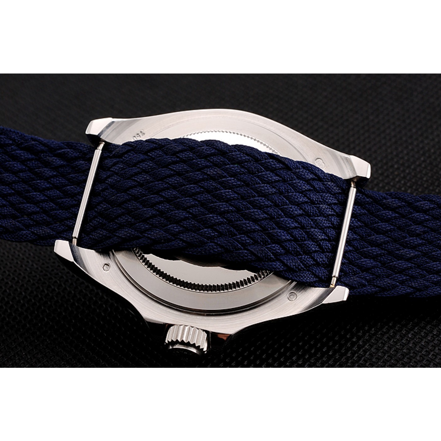 Rolex Yacht Master Blue Dial Blue Fabric Bracelet 1453868