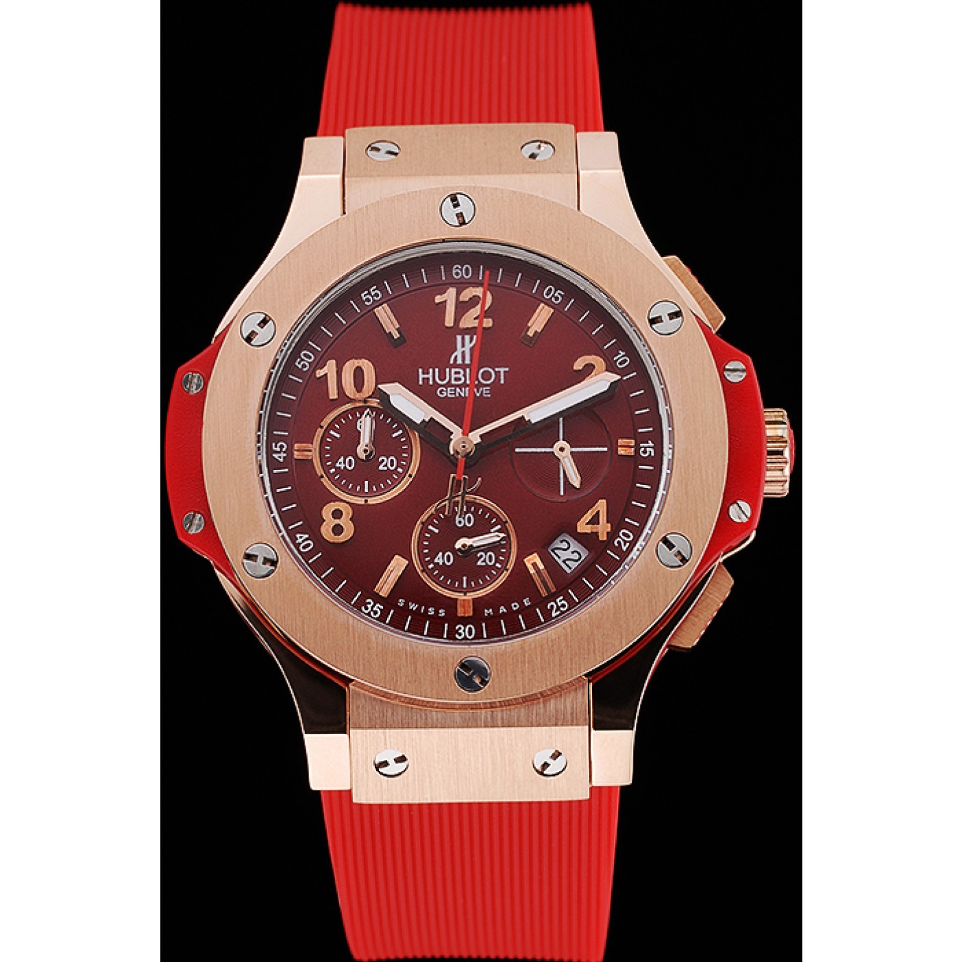 Hublot Big Bang Red Strap Red Dial Watch 98069