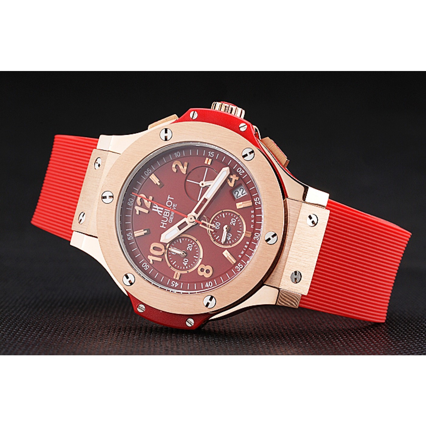 Hublot Big Bang Red Strap Red Dial Watch 98069