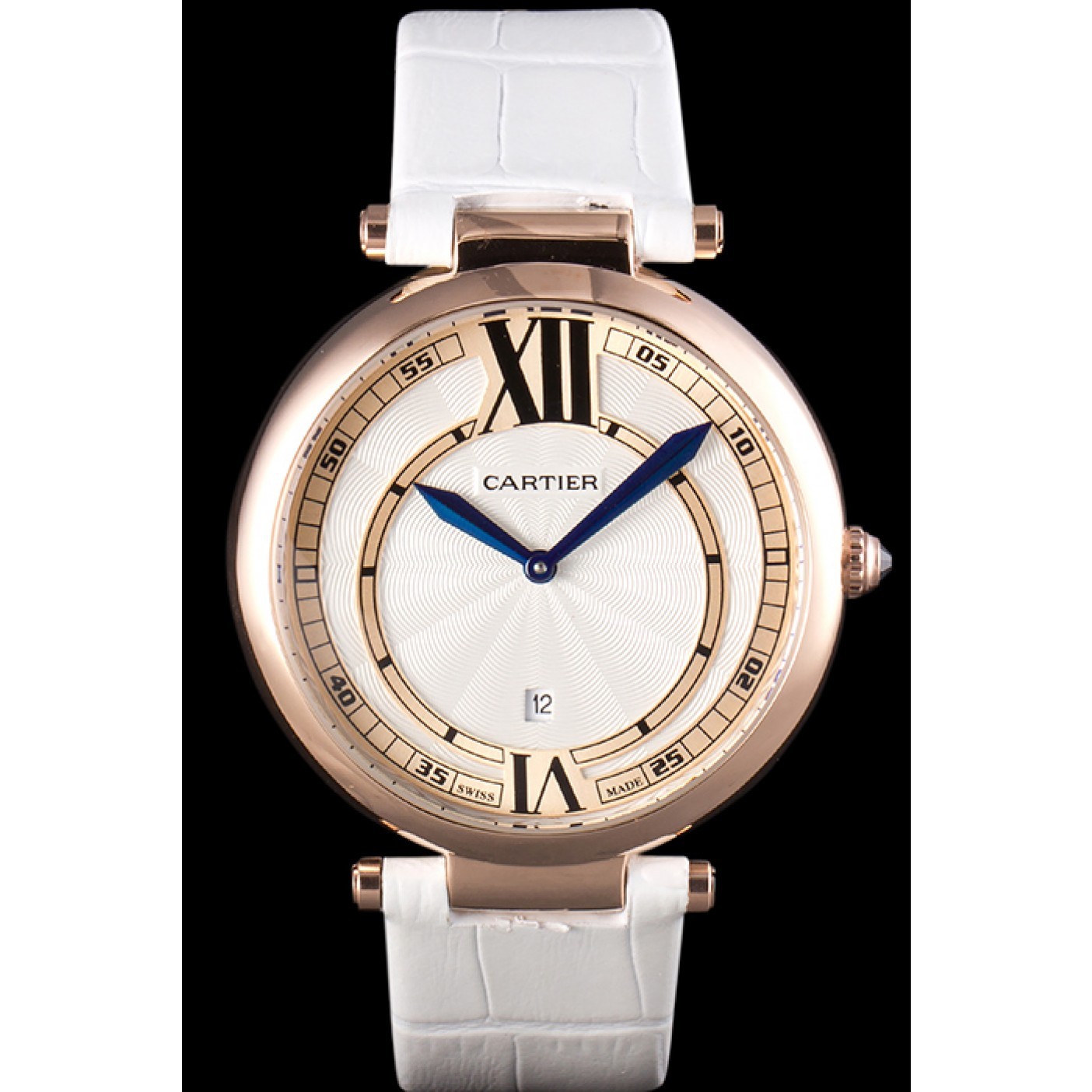 Affordable Cartier Ballon Bleu White Leather Strap 621449