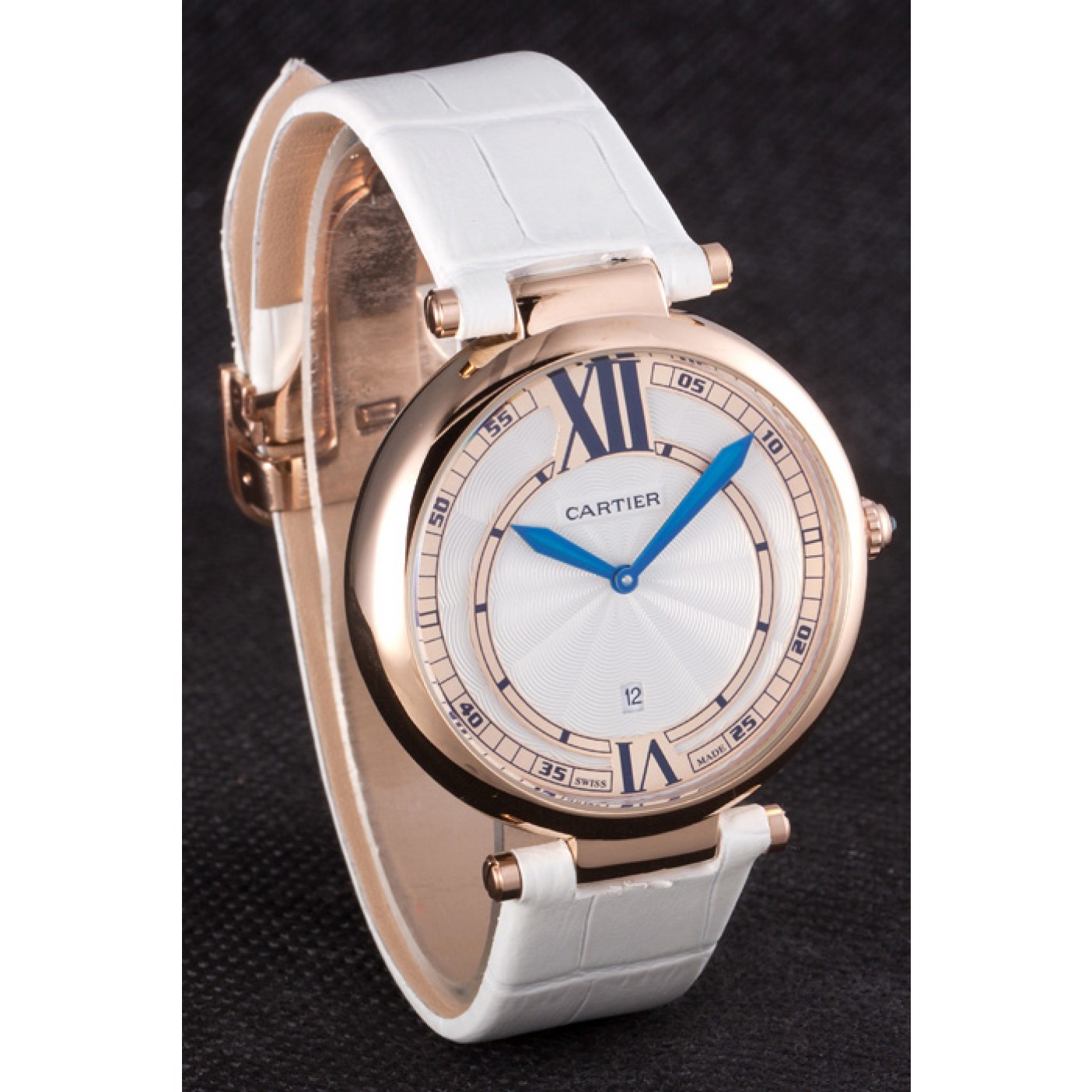 Affordable Cartier Ballon Bleu White Leather Strap 621449