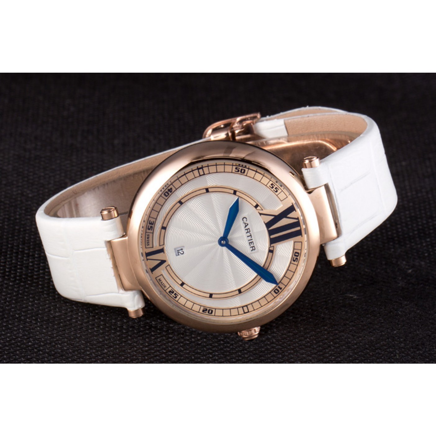 Affordable Cartier Ballon Bleu White Leather Strap 621449