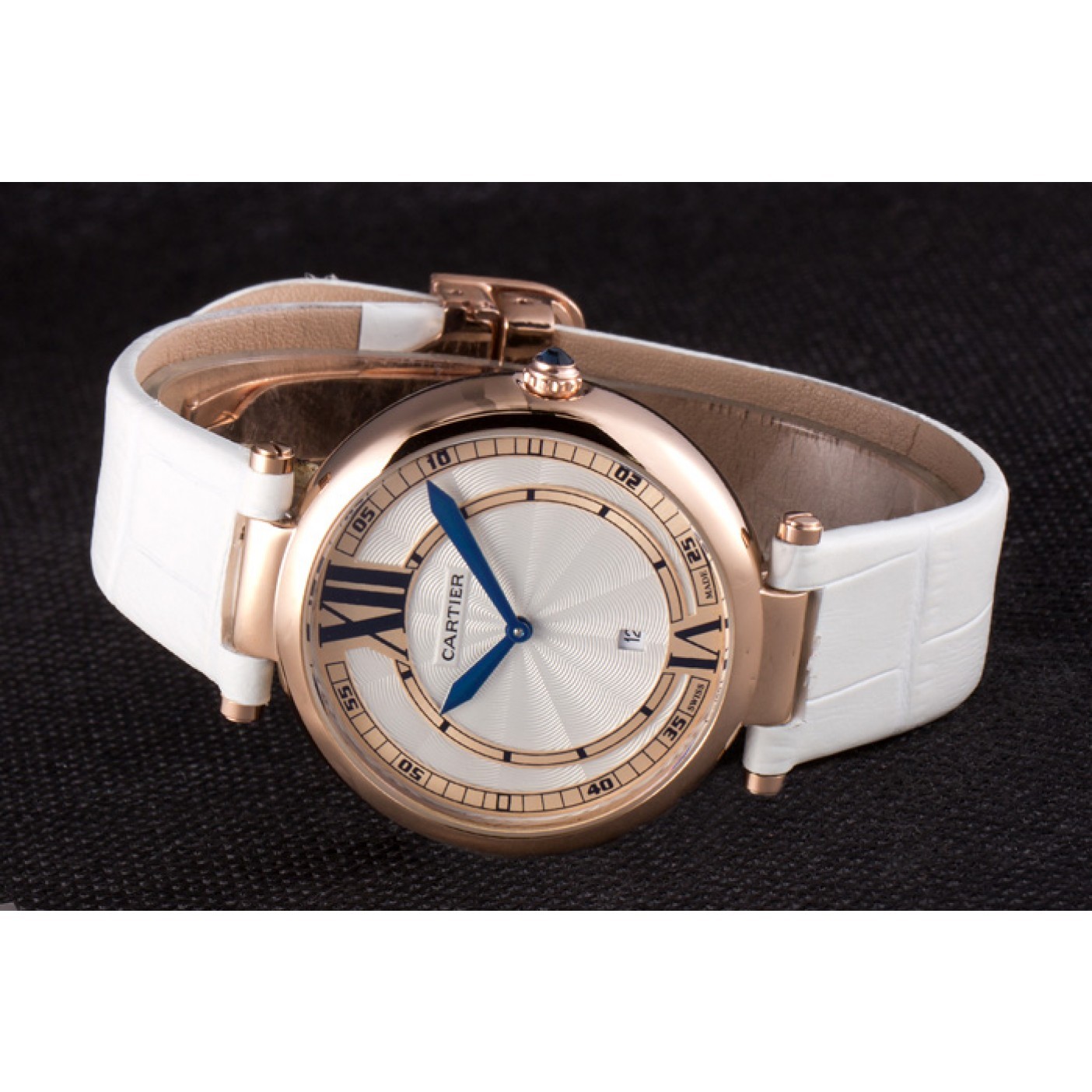 Affordable Cartier Ballon Bleu White Leather Strap 621449