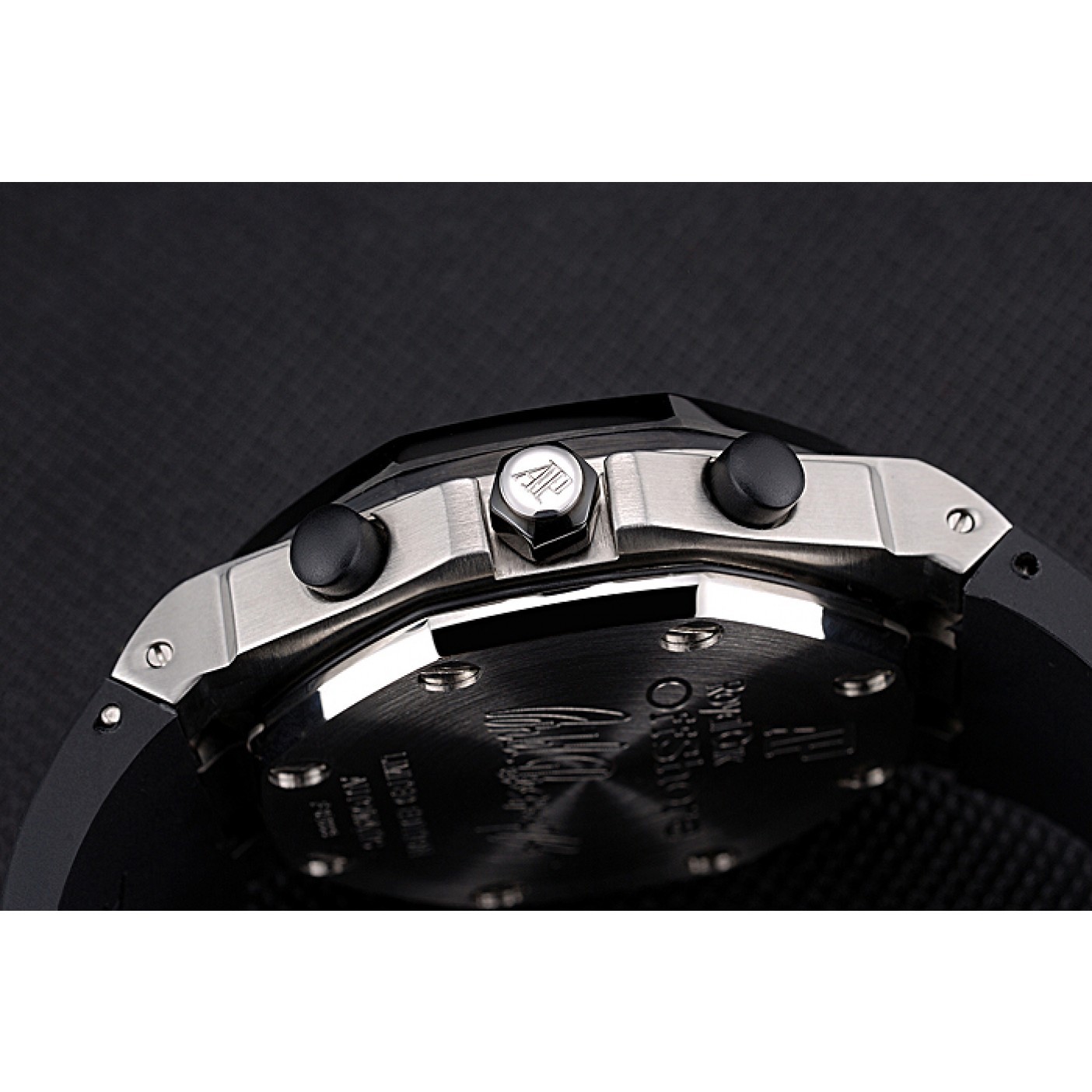 Swiss Audemars Piguet Royal Oak Offshore Black And Yellow Dial Stainless Steel Case Black Rubber Strap 622855