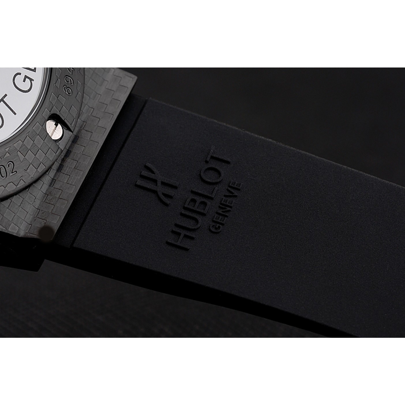 Hublot Big Bang Carbon Dial With Red Markings Carbon Case And Bezel Black Rubber Strap 622775