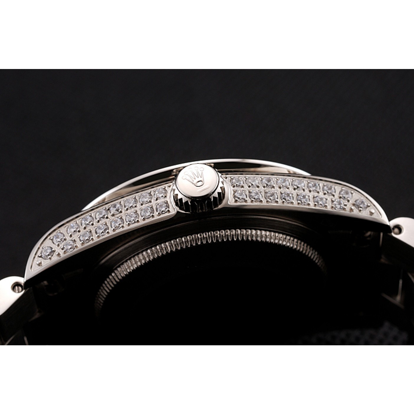 RepTime Watches Swiss Rolex Day-Date Diamond Pave Dial Diamond Case Diamond Bracelet 1453950