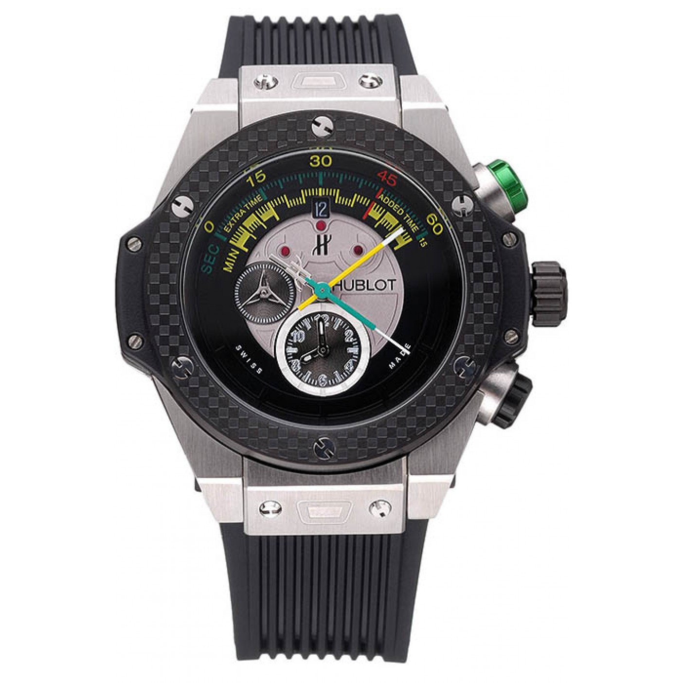 Hublot Big Bang Unico Bi-Retrograde Chrono King Stainless Steel Case Black Rubber Strap 622770