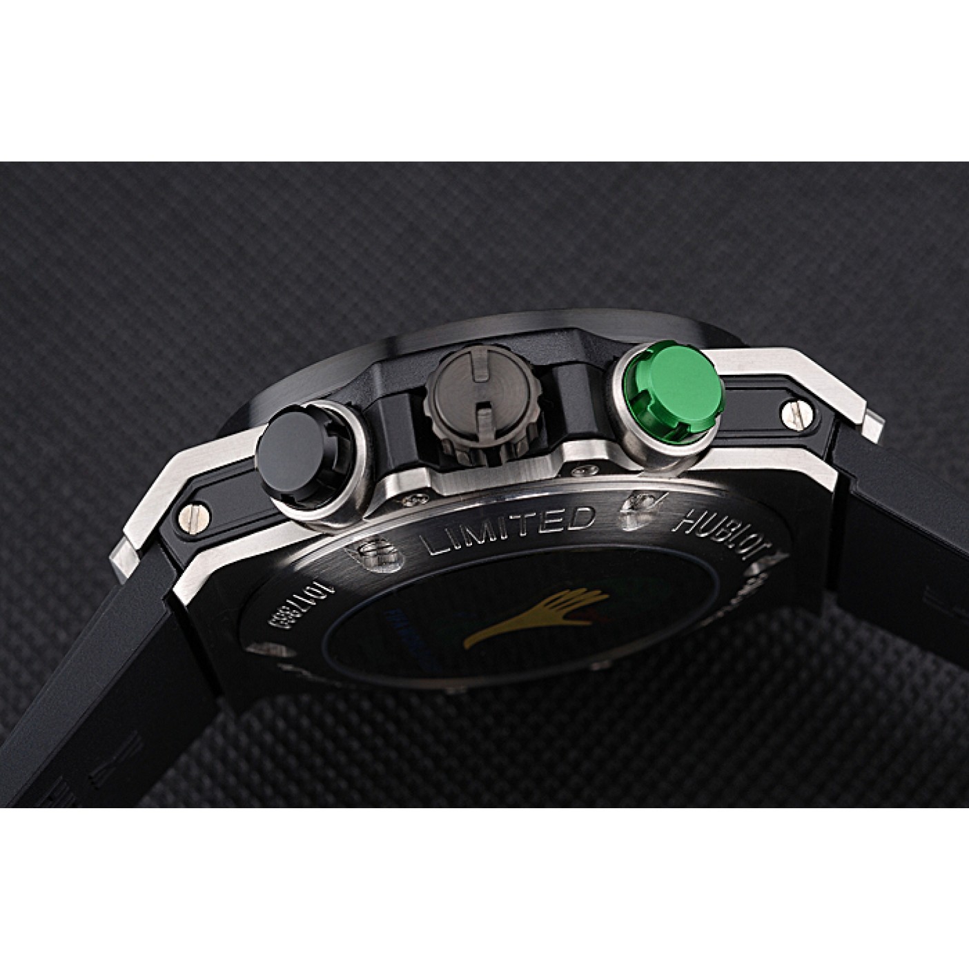 Hublot Big Bang Unico Bi-Retrograde Chrono King Stainless Steel Case Black Rubber Strap 622770