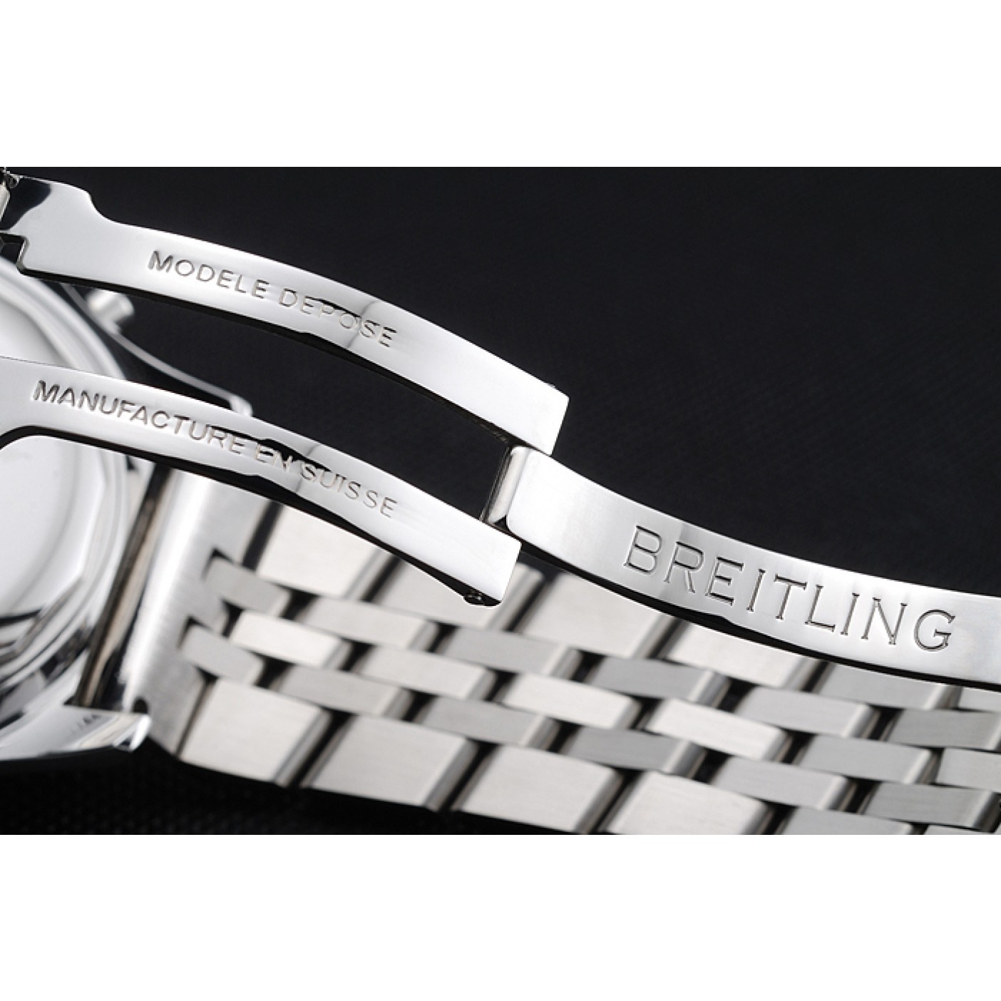 Breitling Bentley Chronograph White Dial Stainless Steel Strap