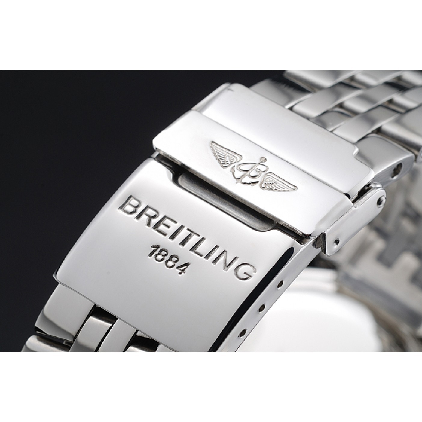 Breitling Bentley Chronograph White Dial Stainless Steel Strap