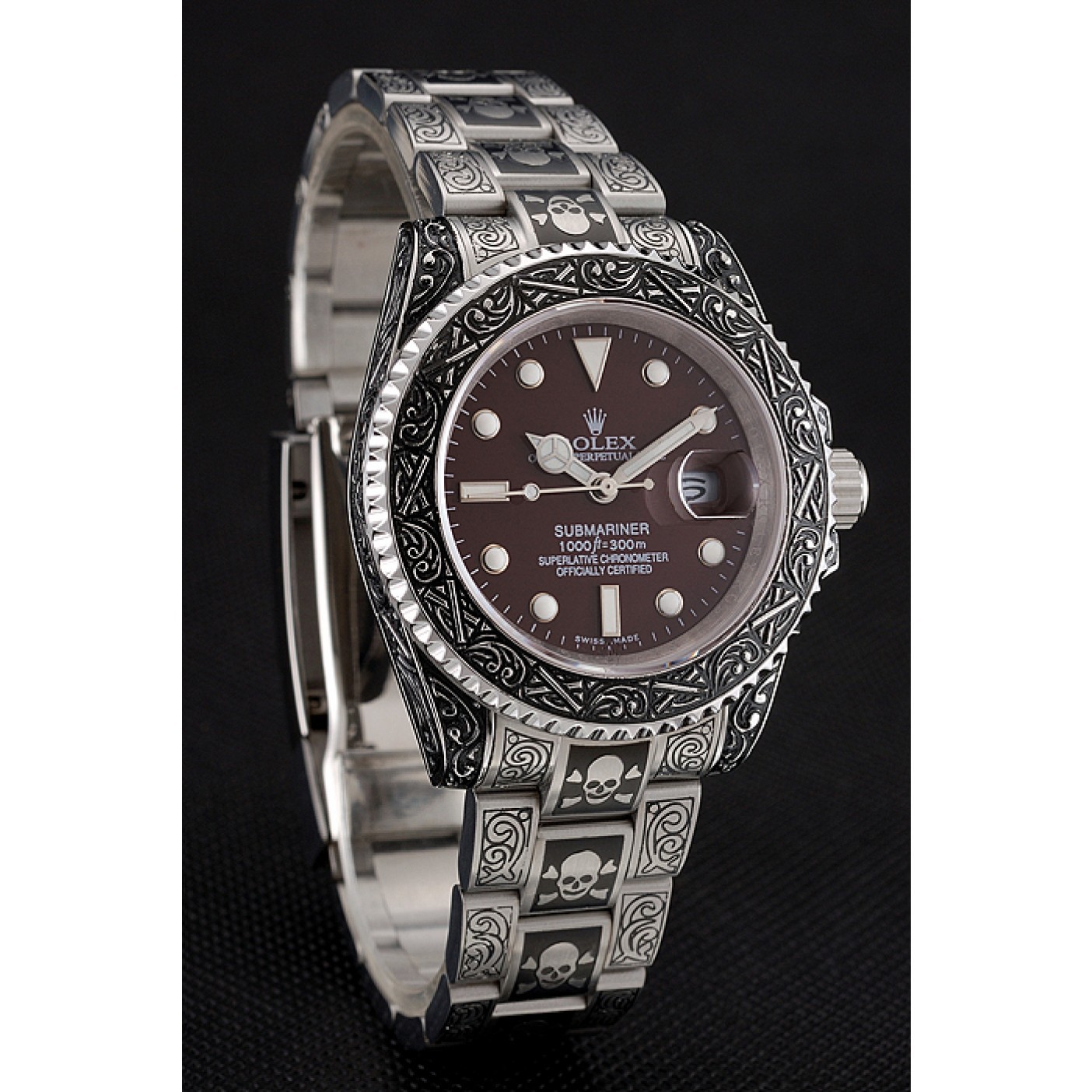 Rolex Submariner Skull Limited Edition Brown Dial Vintage Case And Bracelet 1454078