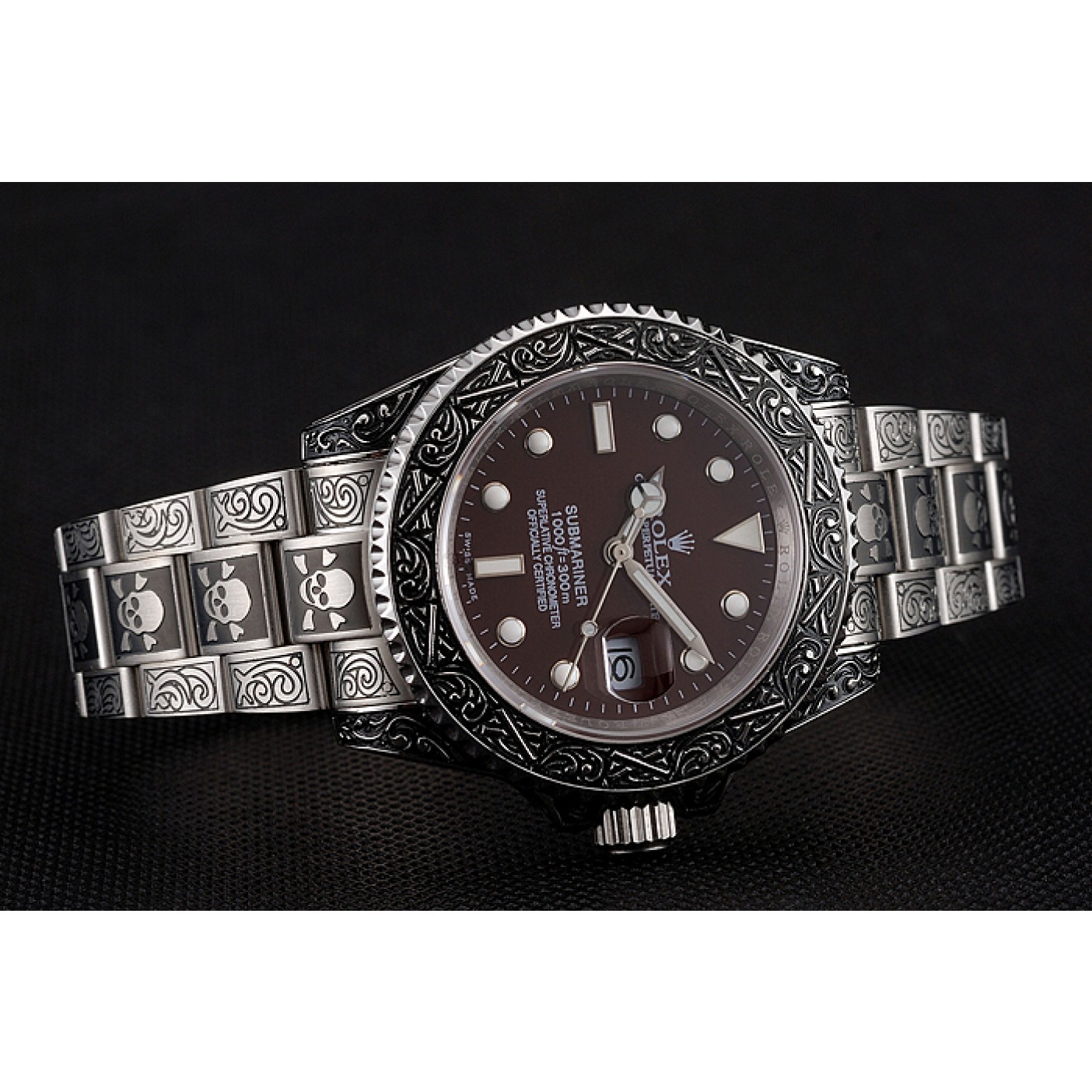 Rolex Submariner Skull Limited Edition Brown Dial Vintage Case And Bracelet 1454078