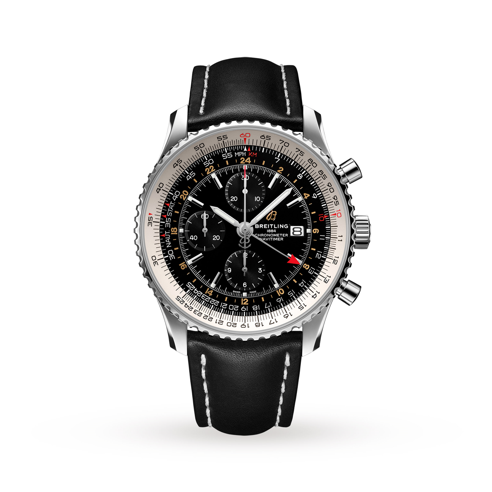 Swiss Breitling Navitimer 1 Chronograph GMT 46 A24322121B2X1