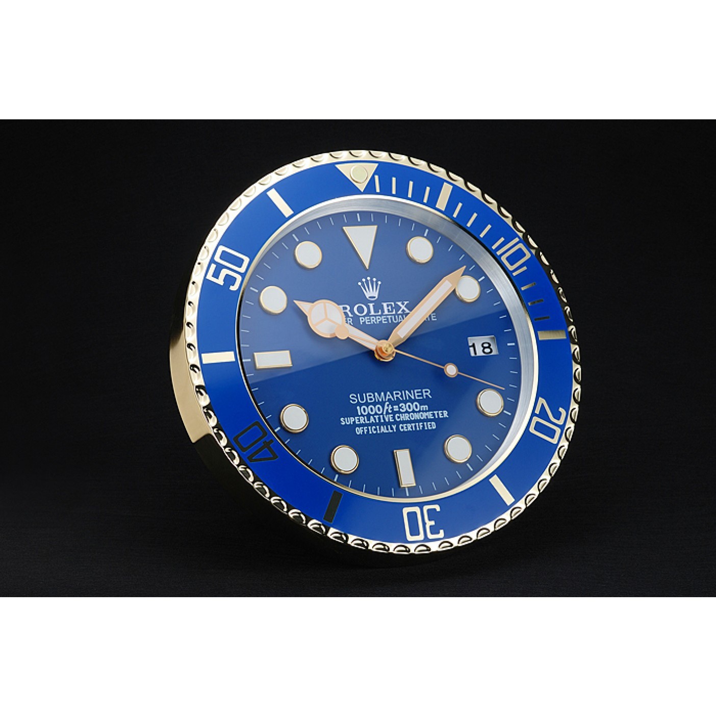 RepTime Watches Rolex Submariner Wall Clock Blue 622475