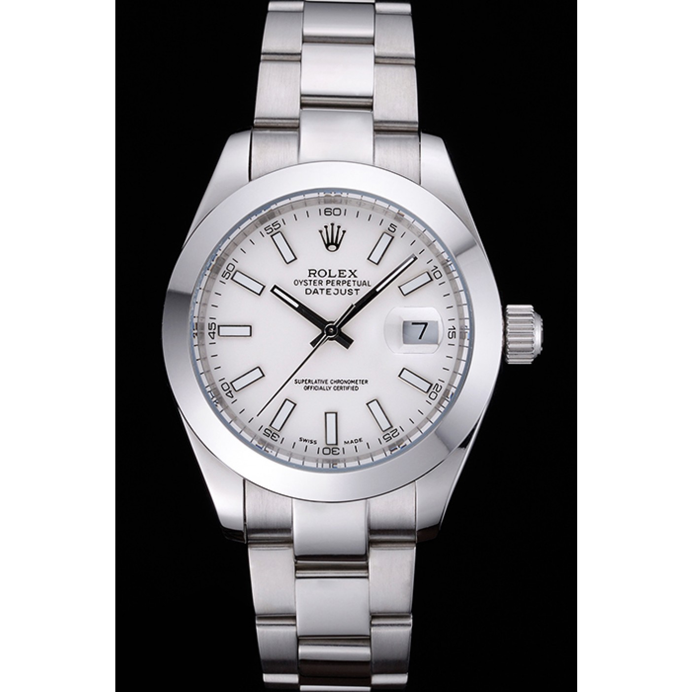 RepTime Watches Rolex Datejust Stainless Steel Case White Dial 622266