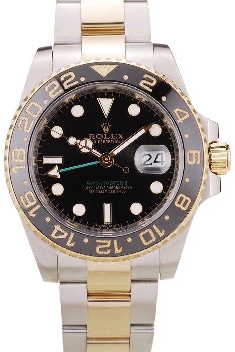 Rolex GMT Master II Black Ceramic Bezel Black Dial 98229