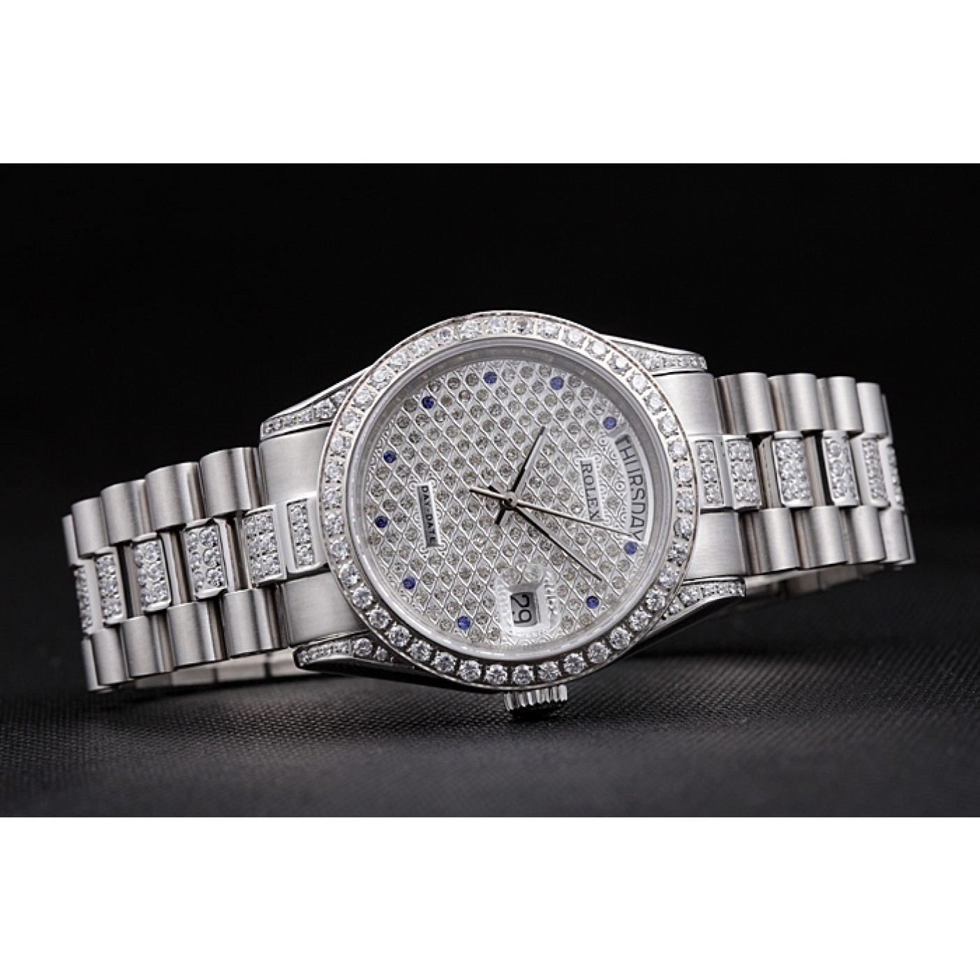 RepTime Watches Swiss Rolex Day-Date Diamonds-srl182 621612