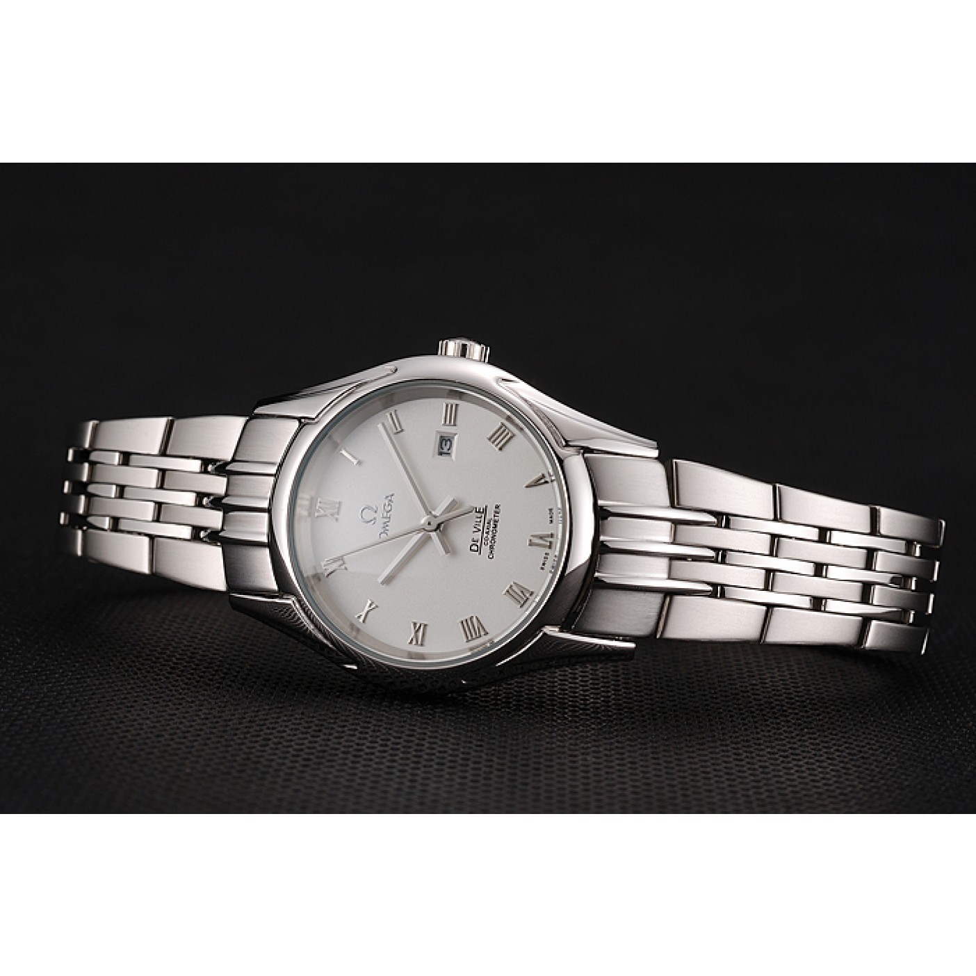 Omega De Ville Ladies White Dial Roman Numerals Stainless Steel Case And Bracelet 1453792