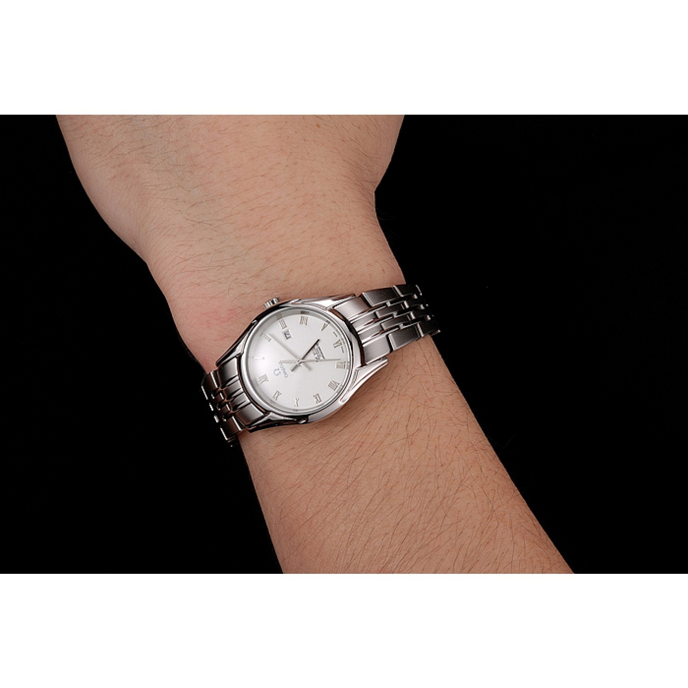 Omega De Ville Ladies White Dial Roman Numerals Stainless Steel Case And Bracelet 1453792