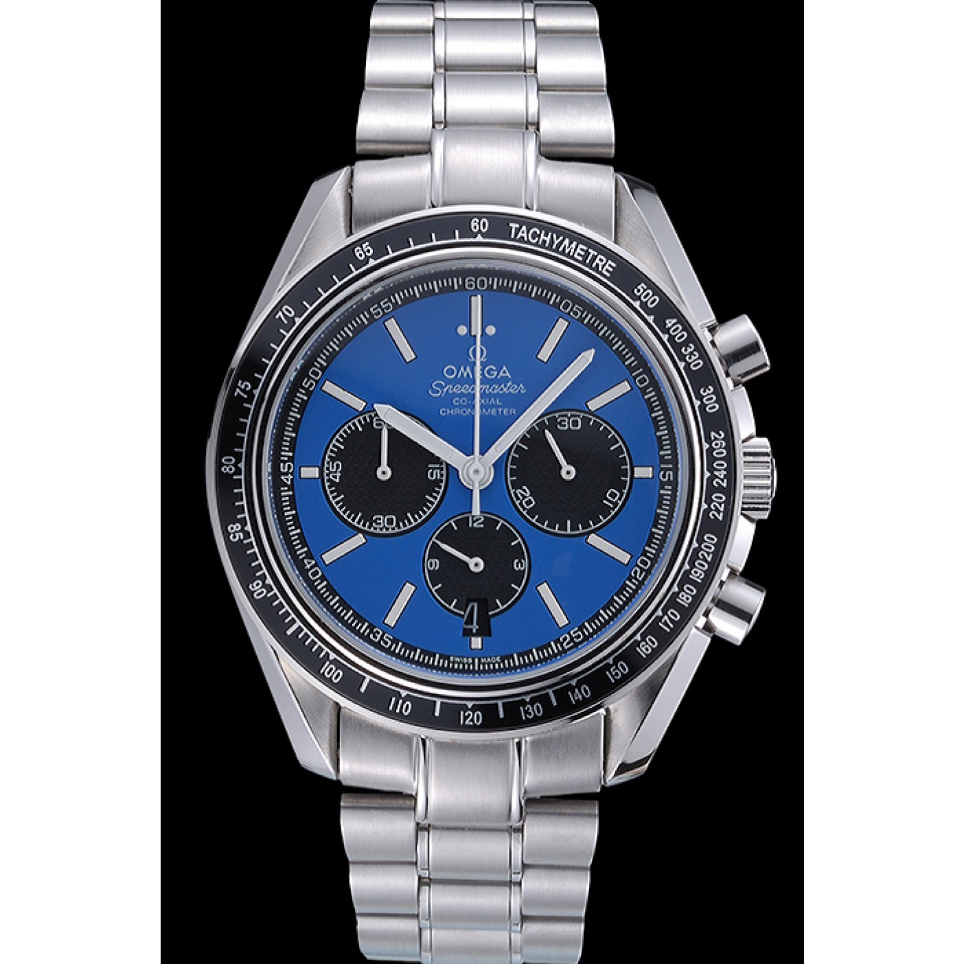 Omega Speedmaster Blue Grey Stainless Steel Strap 622053