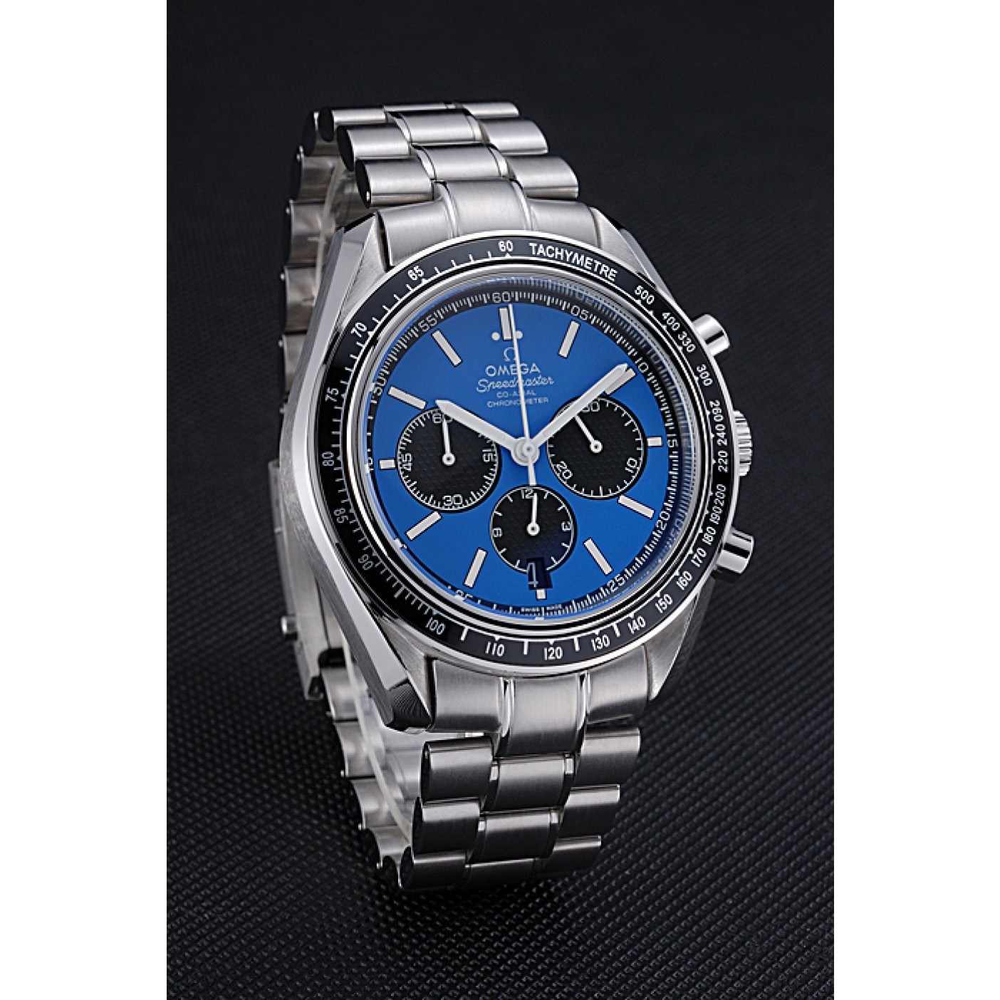 Omega Speedmaster Blue Grey Stainless Steel Strap 622053