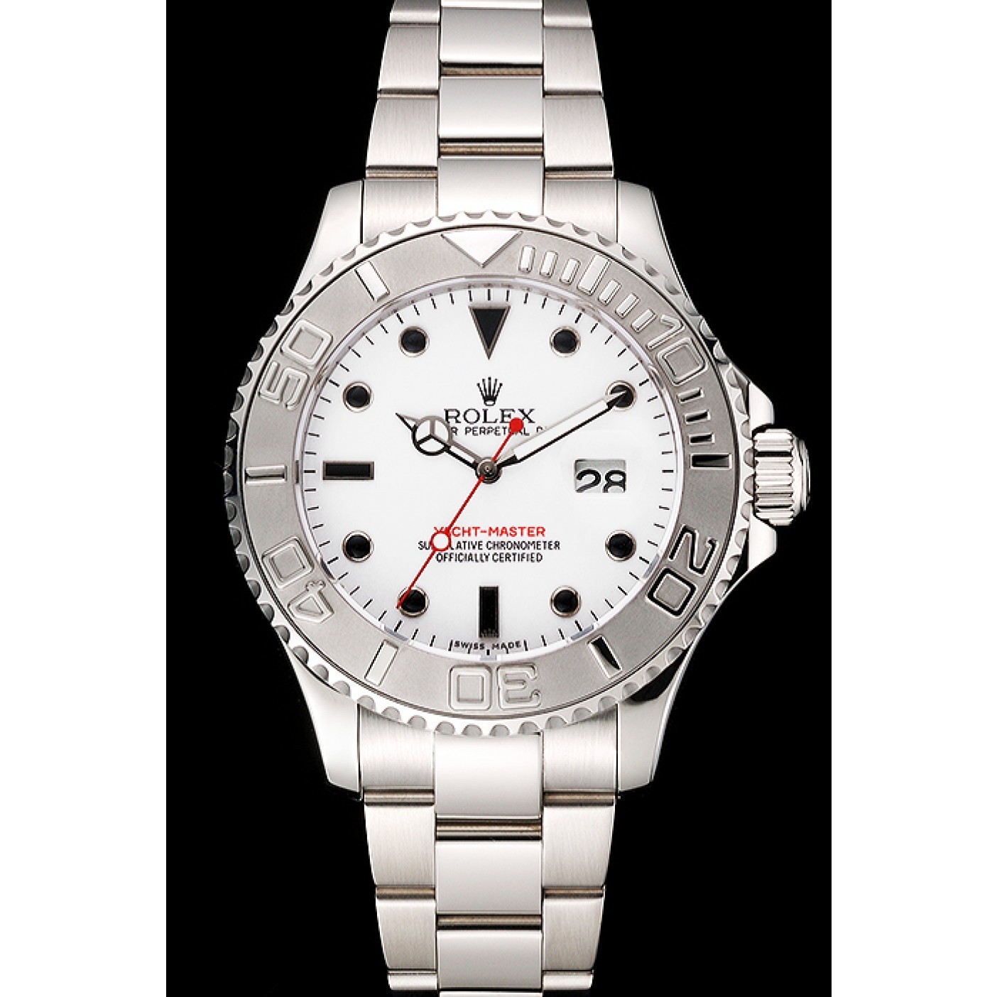 Rolex Yacht-Master White Dial Stainless Steel Case And Bracelet