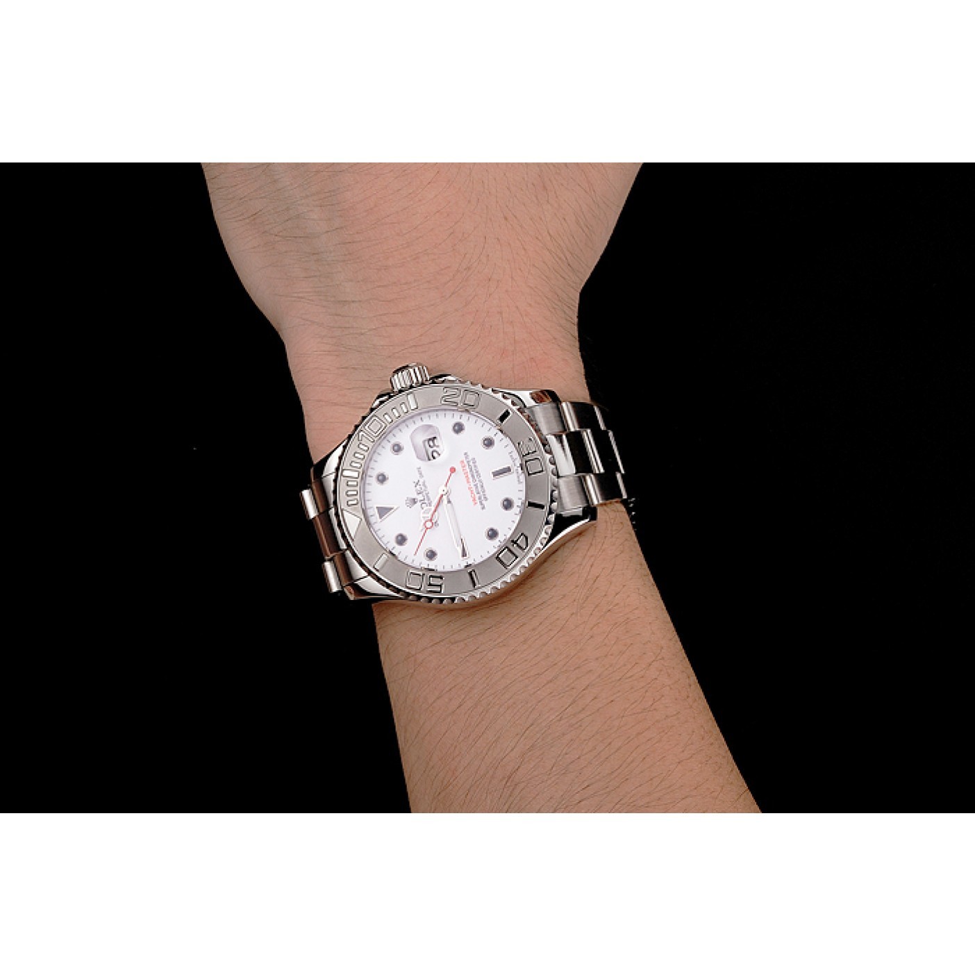 RepTime Watches Rolex Yacht-Master White Dial Stainless Steel Case And Bracelet