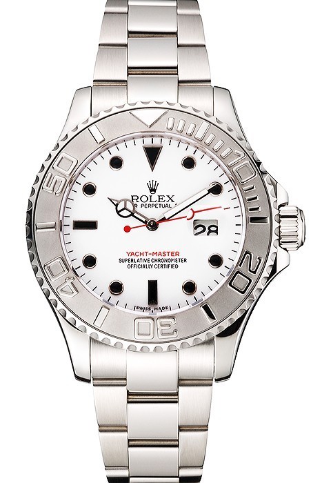 Rolex Yacht-Master White Dial Stainless Steel Case And Bracelet