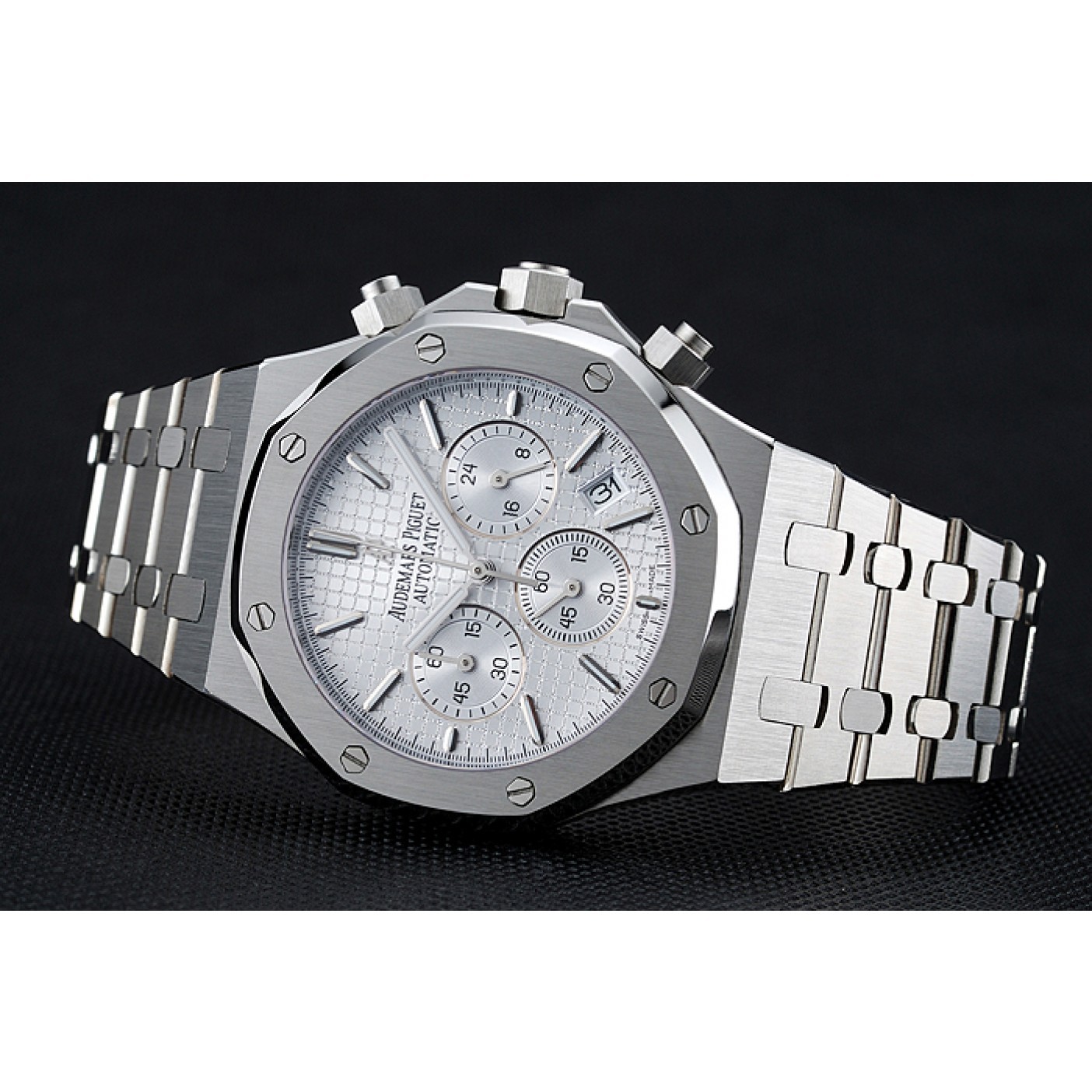 Audemars Piguet Royal Oak Chronograph White Dial Stainless Steel Bracelet 1454024