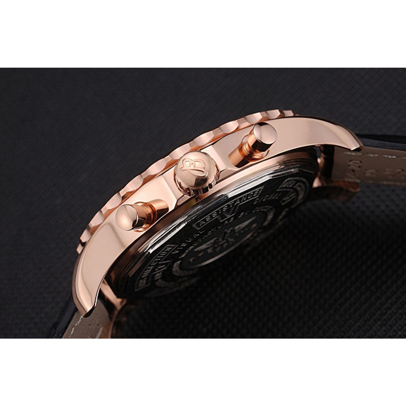 Breitling Navitimer Rosegold Bezek Leather Strap White Dial