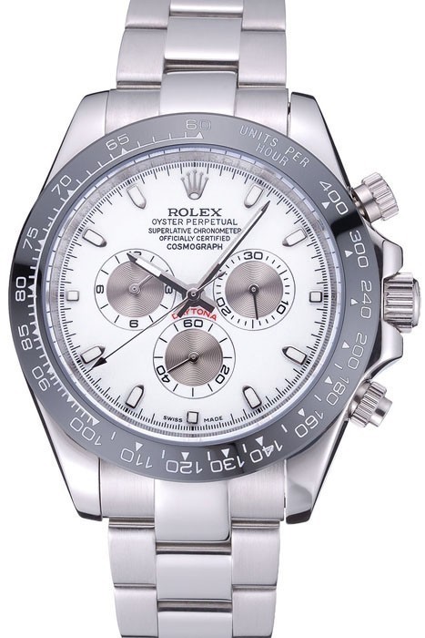 RepTime Watches Rolex Cosmograph Daytona White Dial Stainless Steel Bracelet 622542