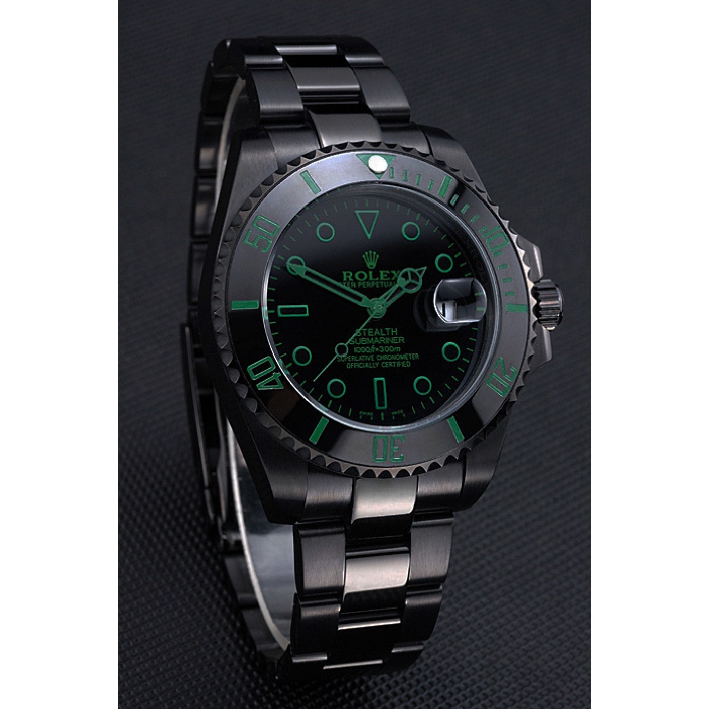 RepTime Watches Rolex Stealth Submariner Black Ceramic 622007