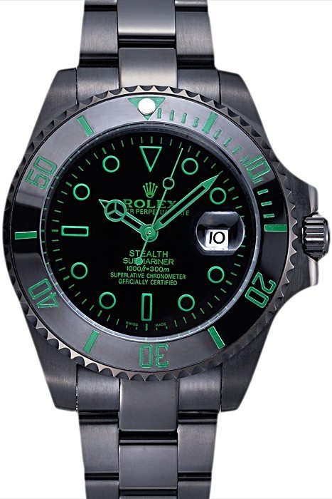 RepTime Watches Rolex Stealth Submariner Black Ceramic 622007