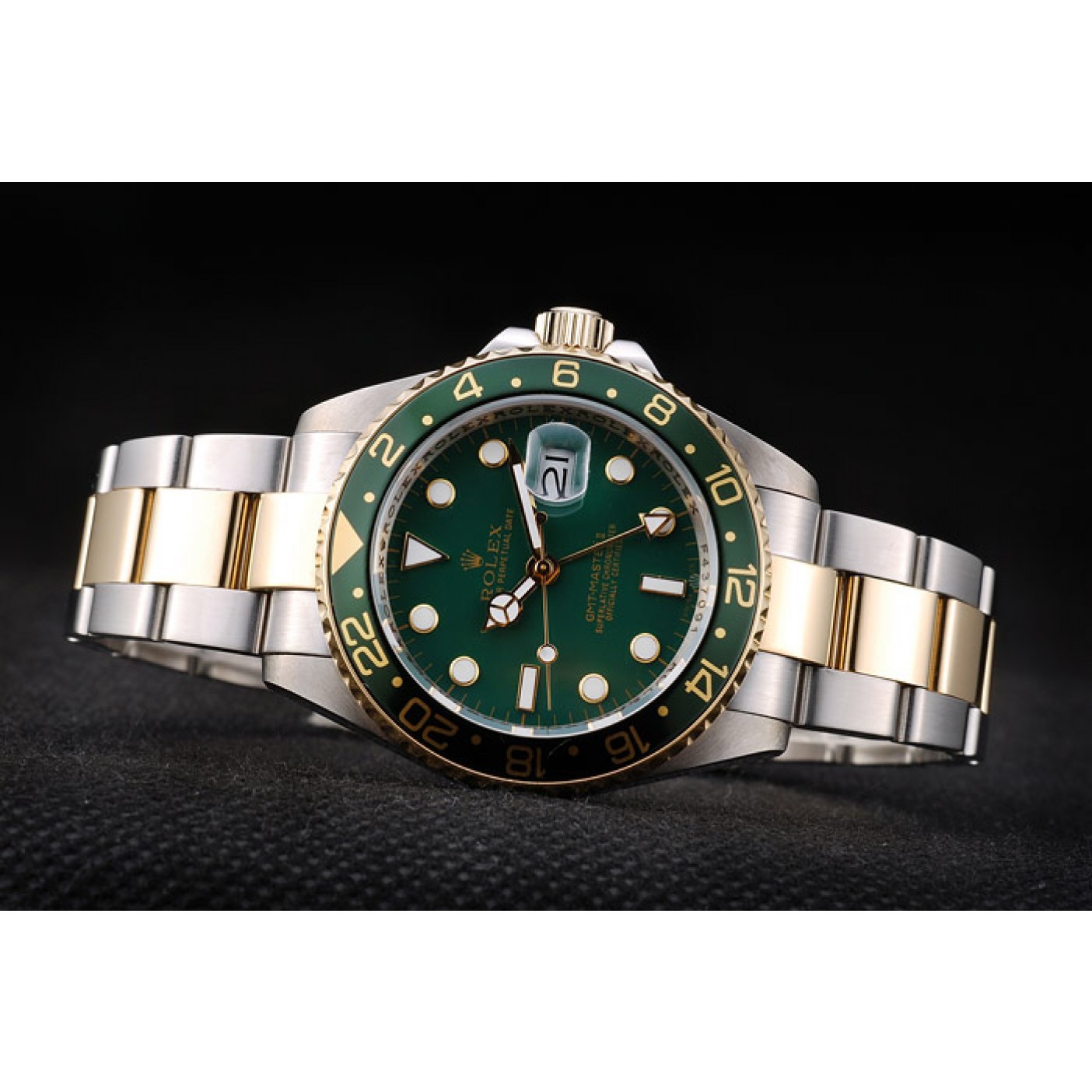 Rolex GMT Master II Green Ceramic Bezel Green Dial Watch