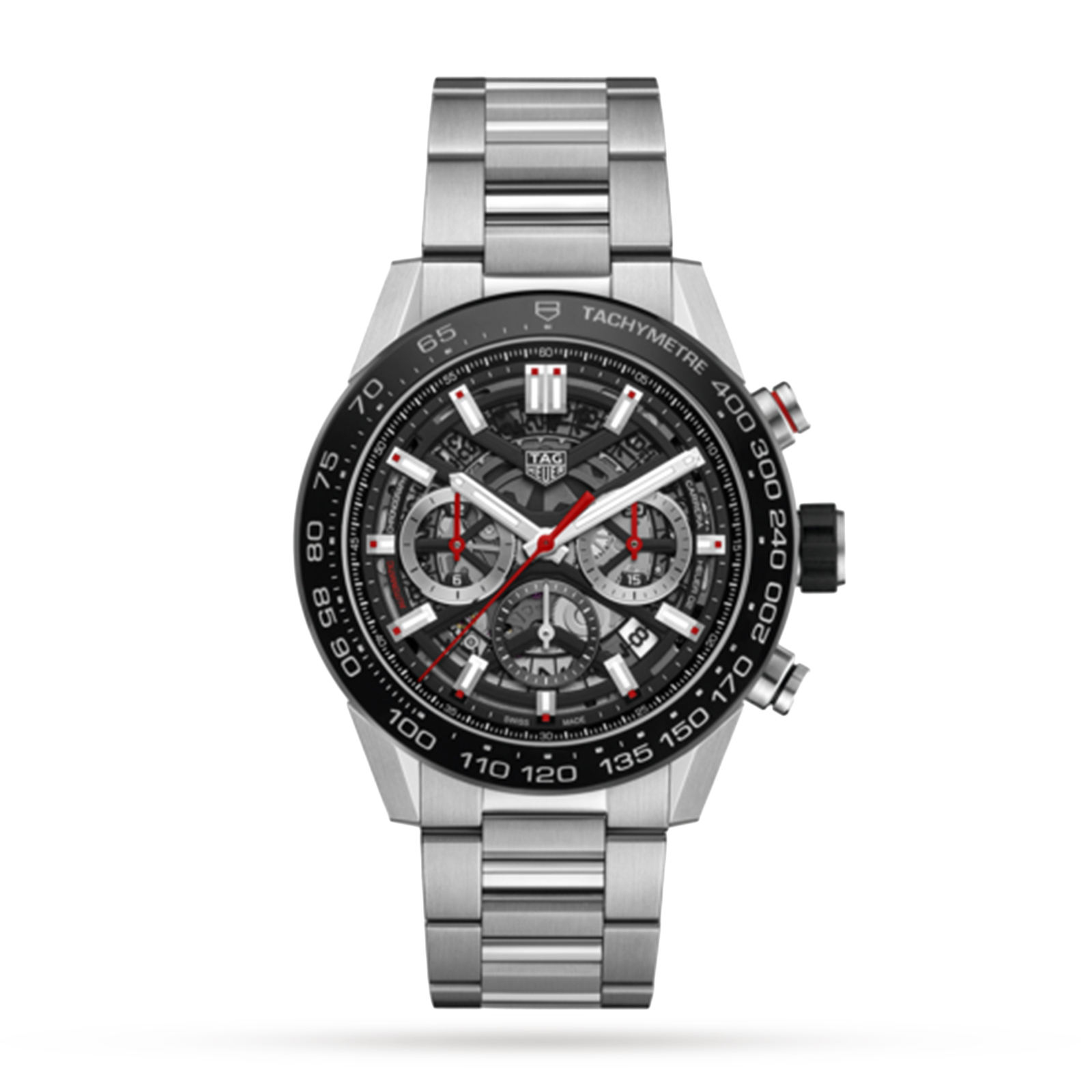 Swiss TAG Heuer Carrera Calibre 02 45mm Mens Watch CBG2A10.BA0654