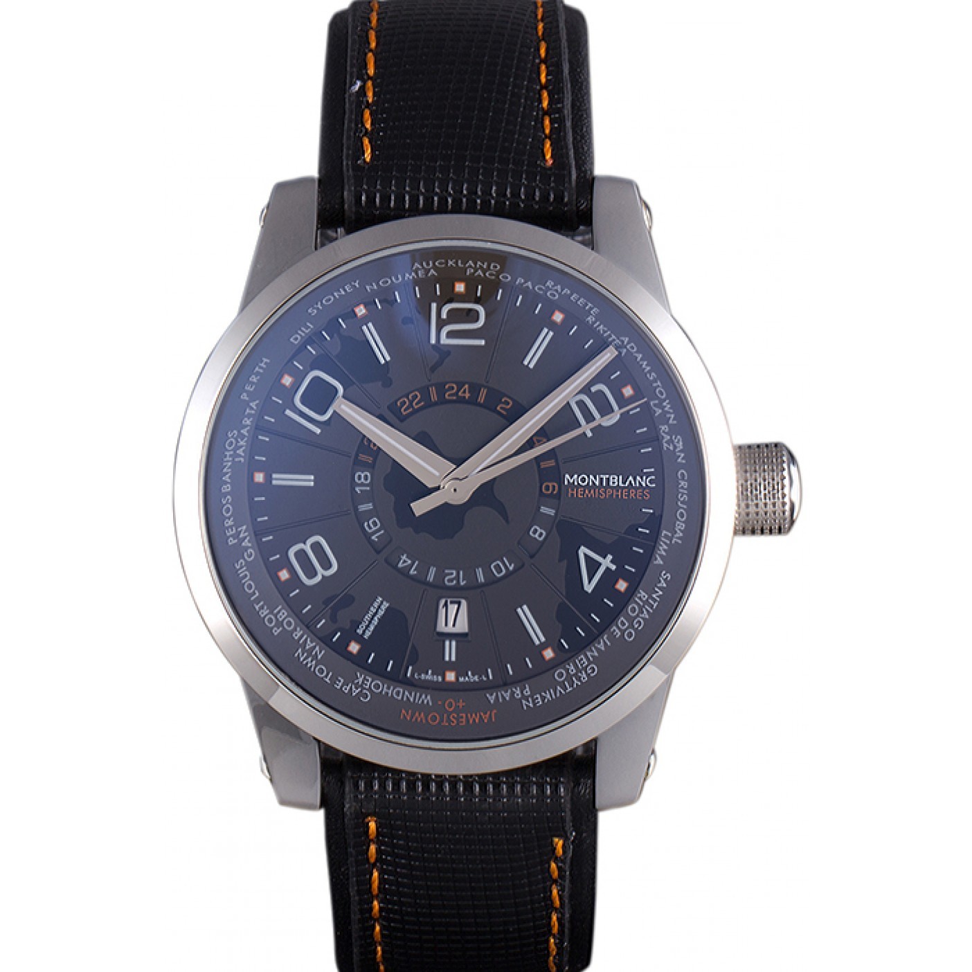 Montblanc Timewalker Hemispheres Leather Strap 621625